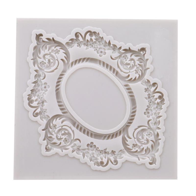 Europäischer Vintage Barock Relief Silikon Fondant Spitzenform Gumpaste Schokolade Ton Süßigkeitenformen Kuchenrand Dekorationswerkzeuge