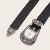 Korean Style Womens Faux Leather Belt With Alloy Buckle For Chic Office Look