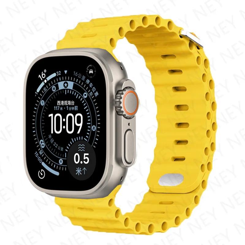 Straps for Apple Watch Band 44mm 40mm 45mm 49mm 41mm 42mm 46mm Ocean Bracelet Correa iWatch Series 7 6 3 Se 8 Ultra 2 9 10 11