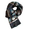 Winter New Fair Island Style Retro Jacquard Knitted Scarf Women's Senior Sense Casual Versatile Thickened Warm Scarf