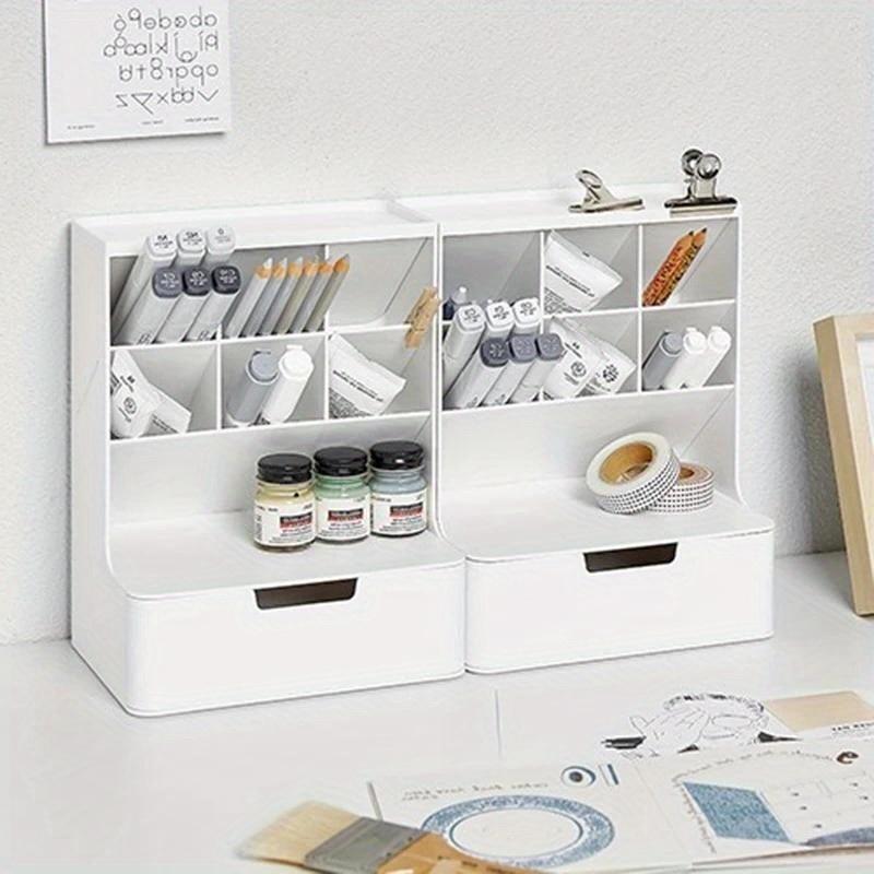 Large Capacity Oblique Pen Holder Storage Box Student Children Girl Makeup Brush Bucket Office Desktop Storage Pen Bucket Stationery Organizer