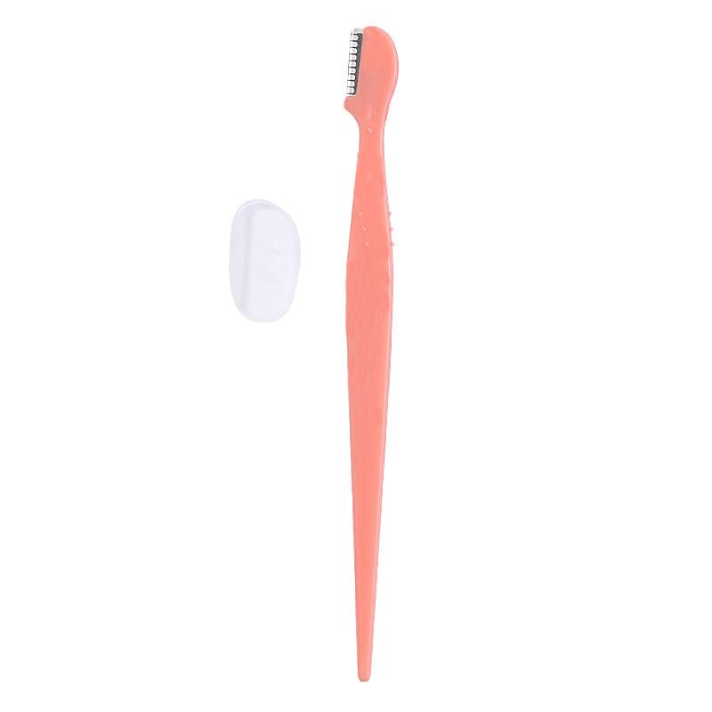 1pcs Eyebrow Razors, Straight Handle Eyebrow Makeup Tools Grooming Razors, Unisex Stainless Steel Hair Remover With Protective Cover