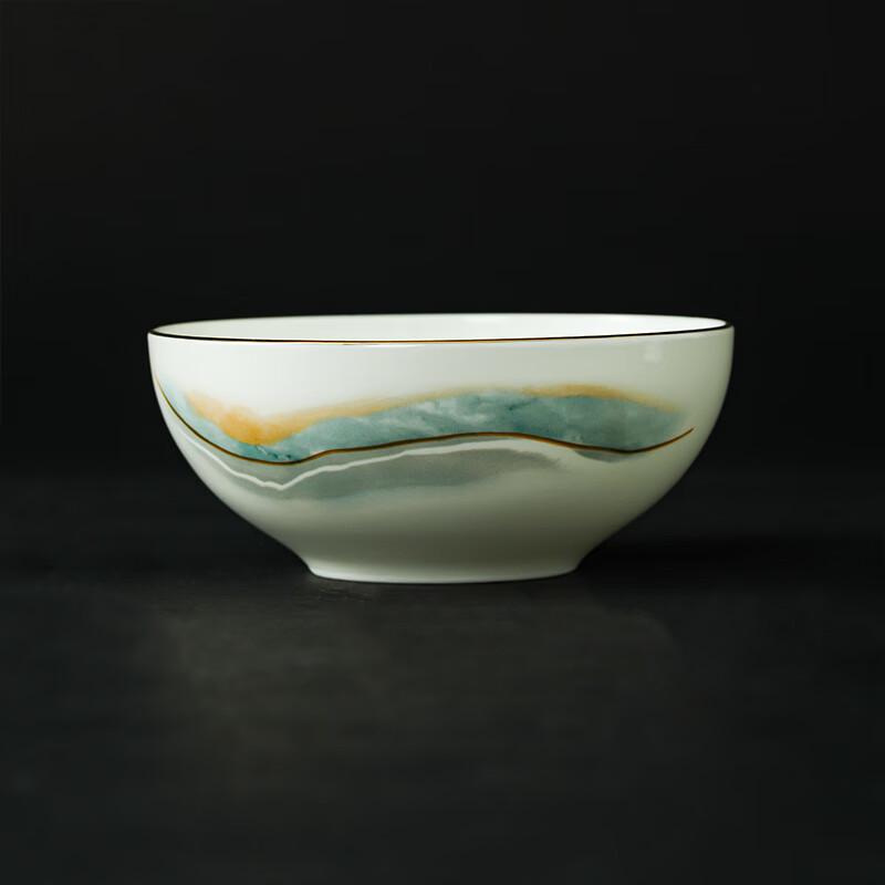 Elegant Gold Rim Bone China Tableware Set