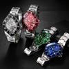 Men's Analog Waterproof Watch Stainless Steel Band Simple Stylish Silver Accessory