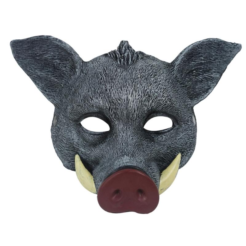 Masque Sanglier Animal Halloween Masque Cosplay Sanglier Sauvage Halloween Masque Intégral pour Halloween Mascarade Carnavals