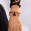Punk Halloween Ghost Bat Pendant Beaded Bracelets For Women Men Hip Hop Bangles Party Jewelry Gifts