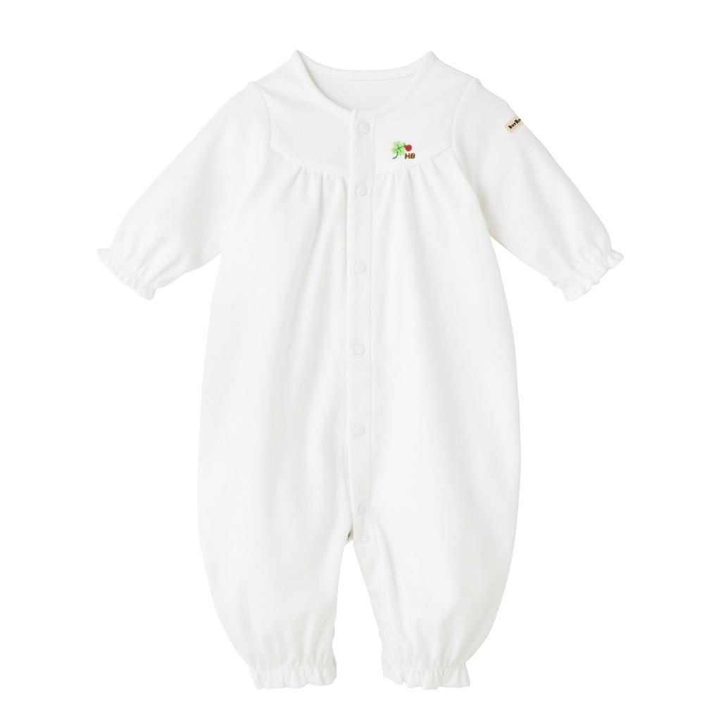 MIKIHOUSE HOT BISCUITS Starter Baby Boys and One Size Fits Set, Year-Round, Clothes, Girls, Newborn, White, All, 74-9968-494