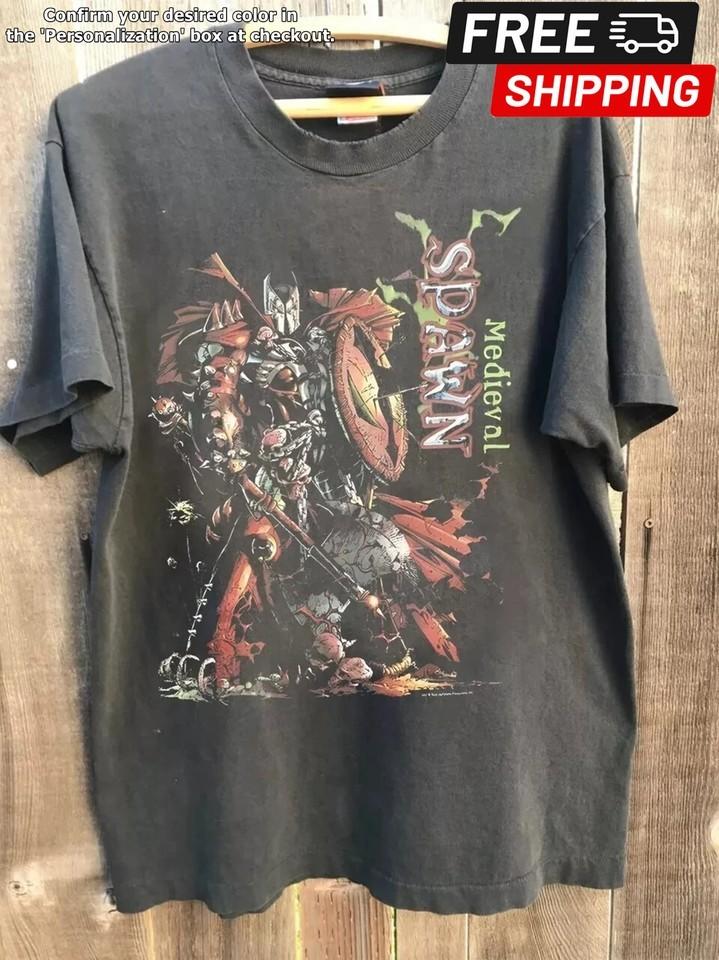 Spawn Movie Vintage Graphic Shirt Charcoal Unisex Heavy Men Women S5XL Unisex T-Shirt XL