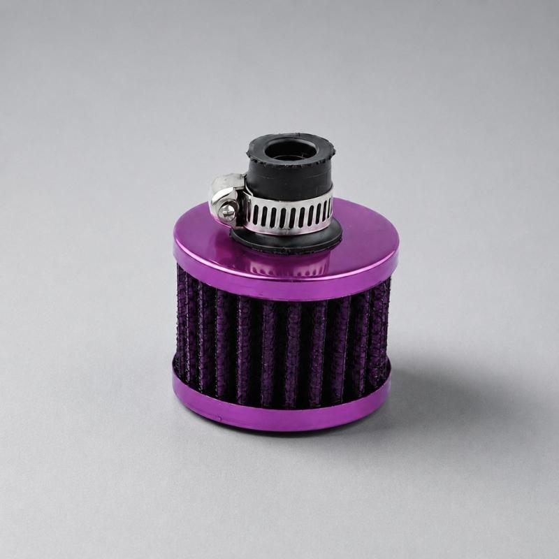 Engine Breather Filter Replacement, 12 Mm Engine Cover Filter with Metal Housing for Breather Line Service and Care