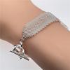 New Trend 925 Sterling Silver Fine Net Chain Bracelets Earrings For Women Jewelry Sets Fashion Party Wedding Accessories Gifts