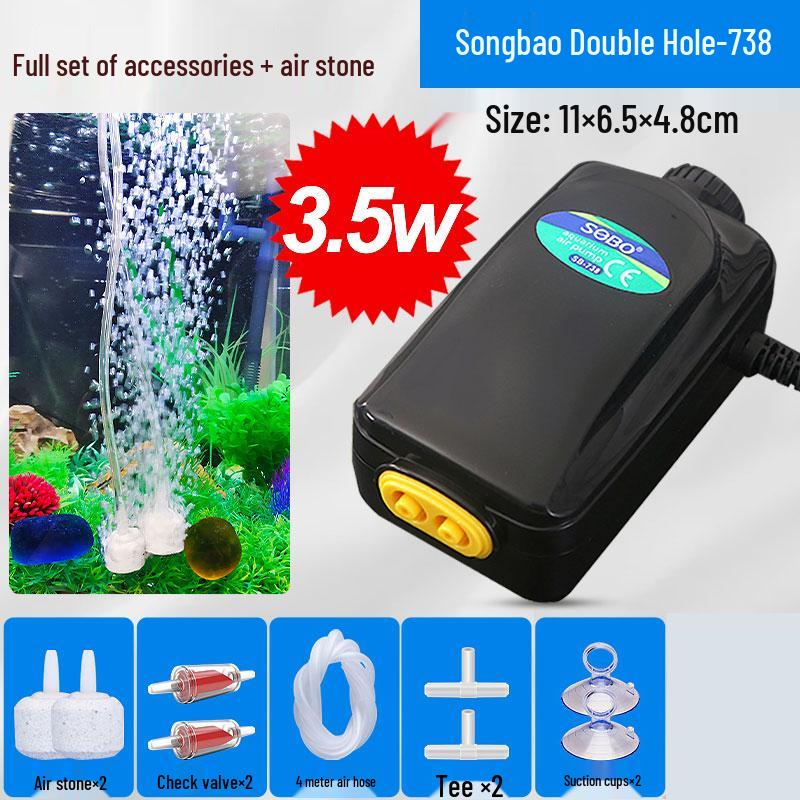 

Quiet Fish Tank Oxygen Pump - Songbao Aerator for Home Aquarium