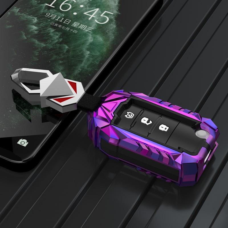 Styling Mouldings Folding Zinc Alloy Silica Gel Car Key Cover Case Shell For Dongfeng DFM DFSK Glory 580 F507 S30 H30 AX7 Access