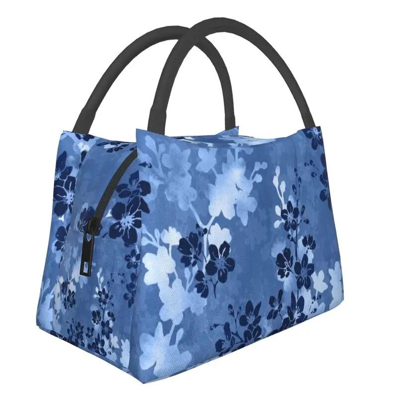 Cherry Blossom Insulated Lunch Tote Bag for Women Sakura Cherry Blossom Cherry Portable Thermal Cooler Food Lunch Box Travel