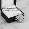 Sunflower Suit Lapel Pin Metal Men Brooch Vintage Fashion Suit Collar Pin  Collar Decoration
