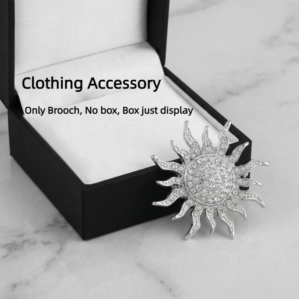 Sunflower Suit Lapel Pin Metal Men Brooch Vintage Fashion Suit Collar Pin  Collar Decoration