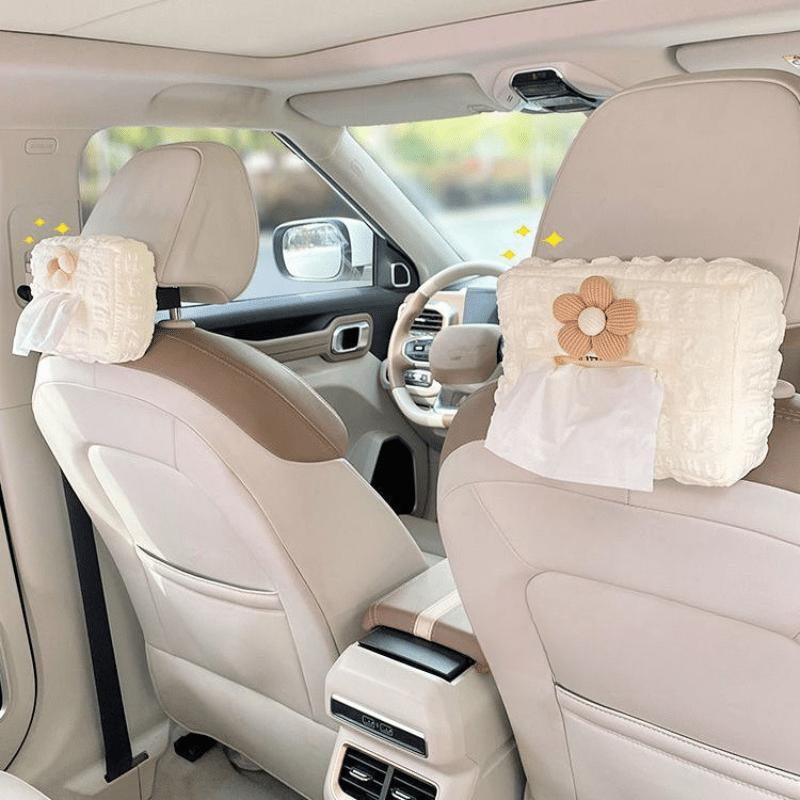 Car Tissue Box, Car Suction Box, Armrest Box, Sun Visor, Seat Hanging Type, Cute, Simple, and High-end Paper Bag