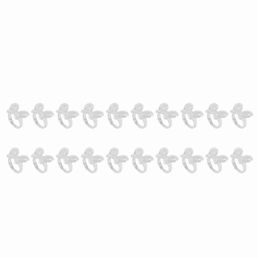 50pcs Color Display Gel Color Showing Ring Transparent Nail Art Display Tool  Manicure Store