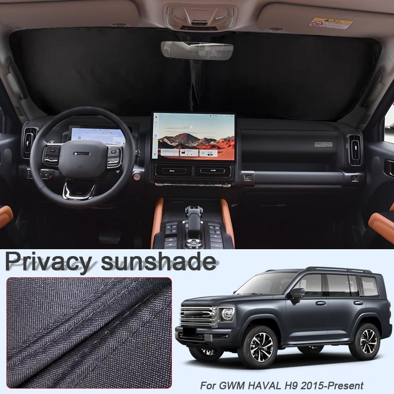 Car Black Windows Privacy Sunshade For GWM HAVAL H9 2015-Present Auto Anti-UV Heat Insulation Protect Cover Interior Accessories