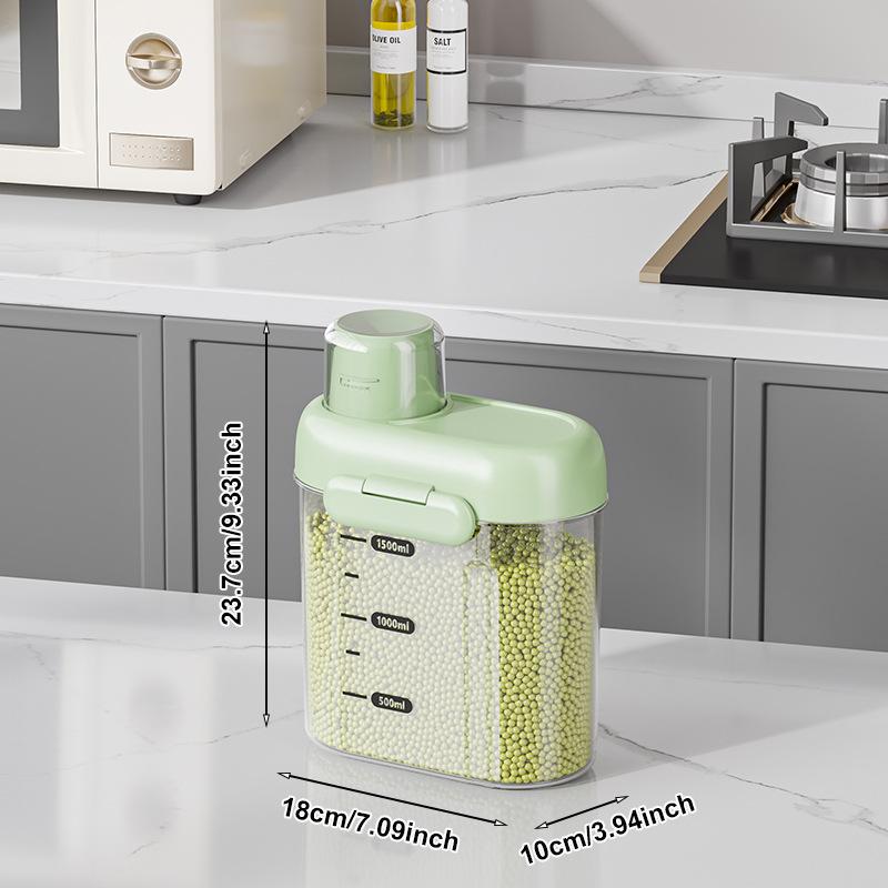 

Grain Storage Tank, Five-grain Storage Box, Kitchen Food-grade Rice Sealed Tank, Storage Tank, Insect and Moisture-proof Rice Bucket Box Small зелёный