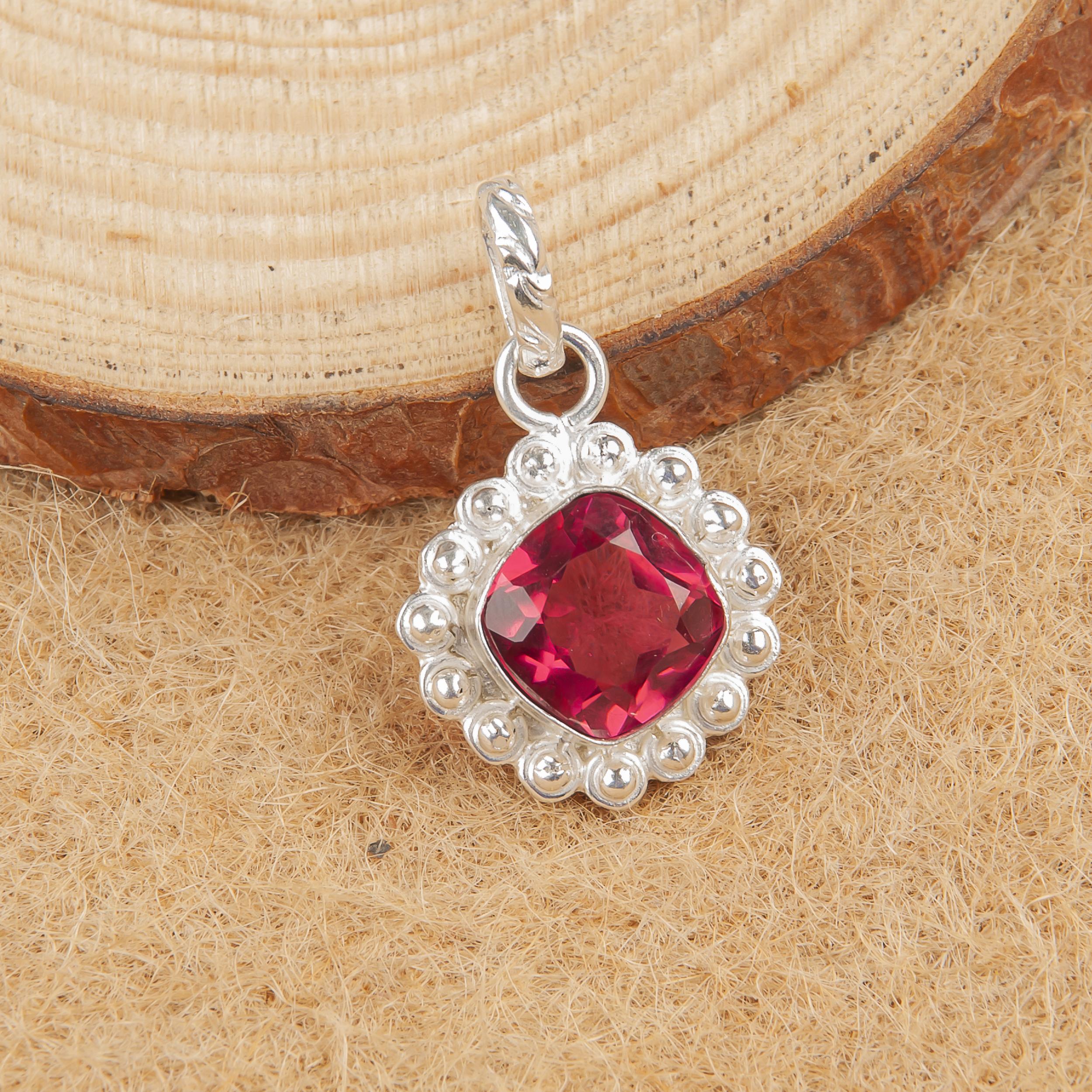 

Кулон с розовым турмалином, Ювелирные изделия с драгоценными камнями, Кулон из стерлингового серебра 925 пробы, Подарок для женщин, Кулон ручной работы для подарка 1.37 Inches розовый