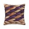 Braided Rattan Wood Wicker  Square Pillowcase Cushion Cover Pillow Case Throw Pillow Cover for Home Bedroom Car