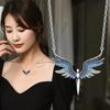 Beautiful Steel Titanium Angel Wings Necklace For Women Perfect For Gifts Travel