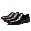 Japanische Business-Lederschuhe Herren Echtleder Herren Lederschuhe Casual Brock Herrenschuhe Rindsleder Britischer Stil Herren Lederschuhe