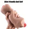 Realistic Textured Vagina Anal Mouth Sex Toys Safe Silicone Vagina Male Masturbator Soft Pocket Pussy Sex Toys Male Masturbator