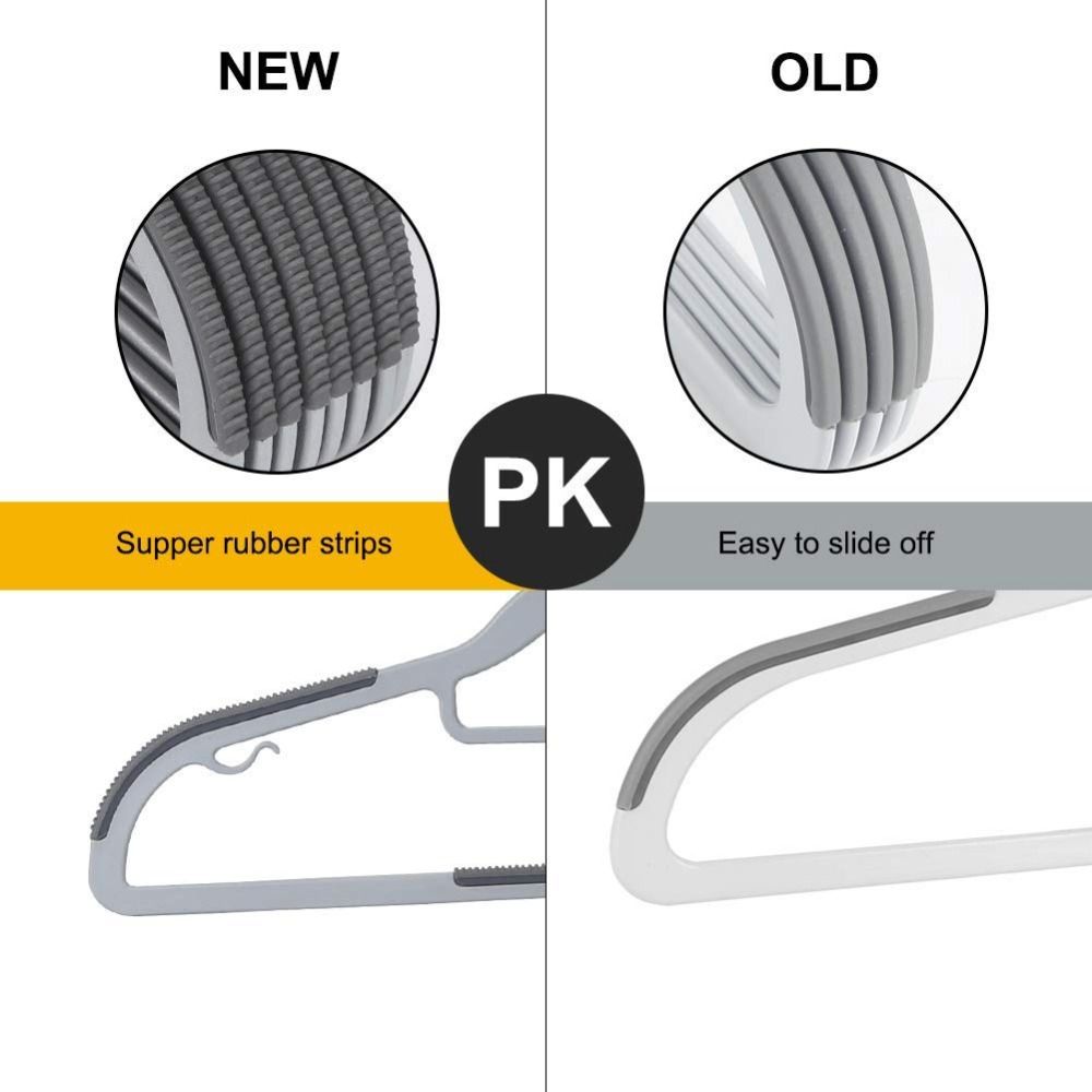 10/20 Pcs 0.2 Inches Thick Heavy Duty Hangers 360° Swivel Hook Non-Slip Hangers  Laundry Room