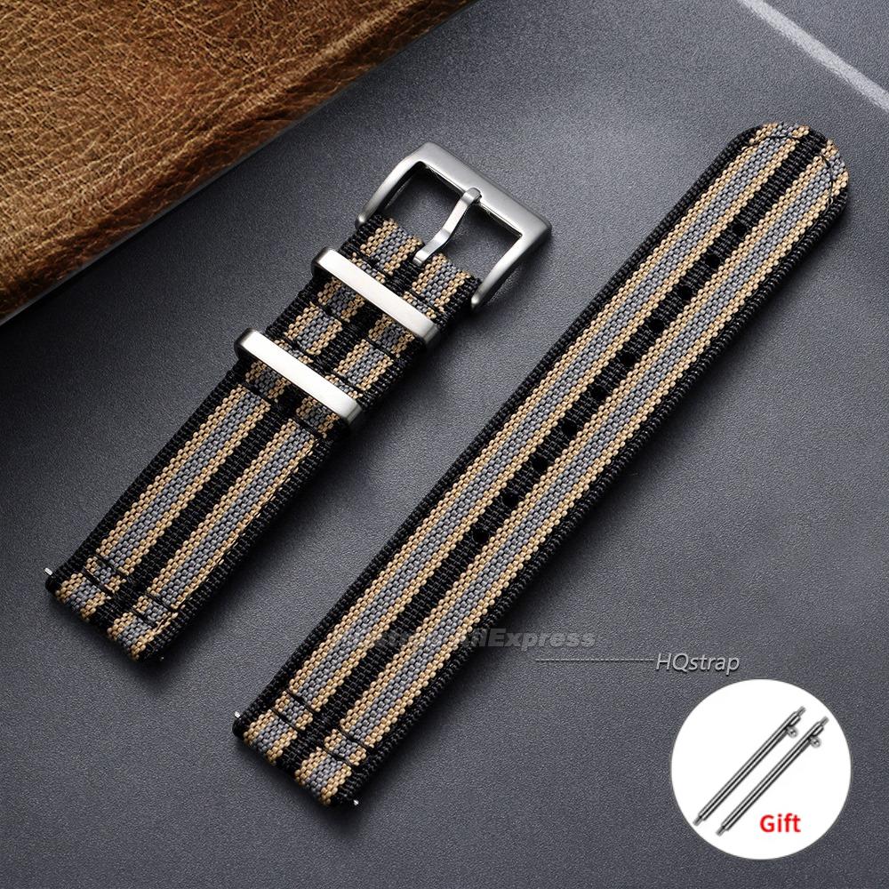 Curea de ceas din pânză și nailon 20mm 22mm Brățară universală cu eliberare rapidă pentru bărbați Femei Curea sport Accesorii pentru brățară smartwatch