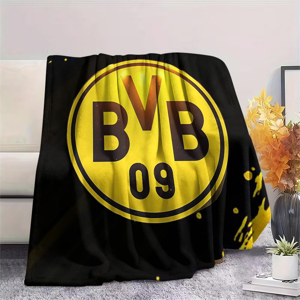 Borussia Dortmund Flanelldecke, Hohe Qualität, Bequem für alle Jahreszeiten, Heimdekoration, Wärme und Komfort
