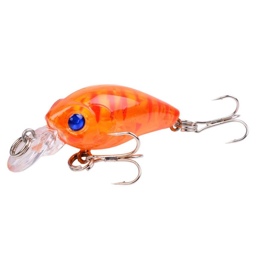 ABS 4.5cm Rocker Fat Minnow Artificial Hard Bait 4g Bionic Lure Plastic Mini Fish Bait with Hooks Saltwater Bass/Trout