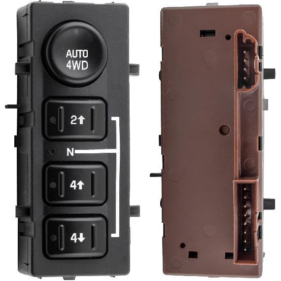 BOXI 4WD 4-Wheel Drive Switch with Auto 4WD Button Fits for Cadillac Escalade 2006-2007 / for Chevy Avalanche Silverado Suburban Tahoe/for GMC Yukon