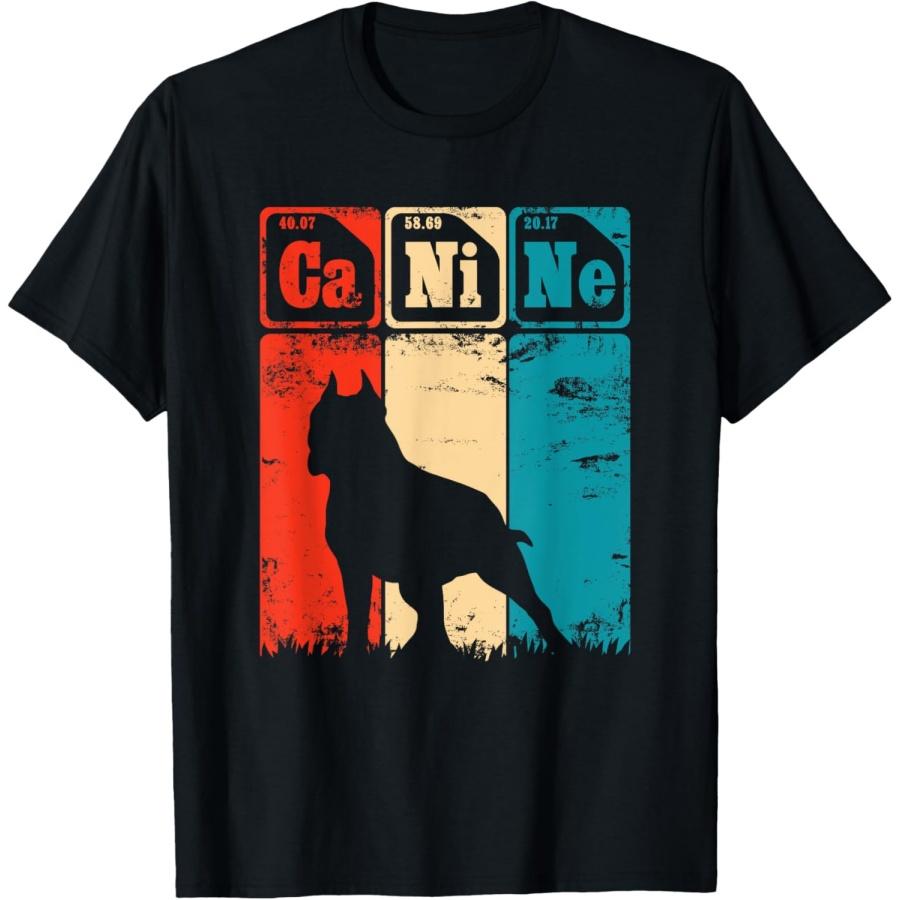 Питбуль Собака Периодическая Таблица Элементов Собака Собачий Футболка XXXXXL чёрный