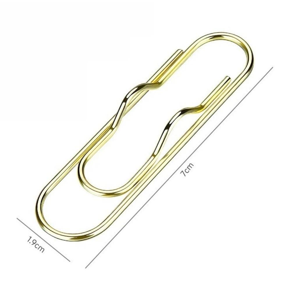 10pcs Metal Pen Fix Clips Ticket Clip Multi-functional Stationery Clips Book Cover Gold Silver Rose Pen Holder Pin