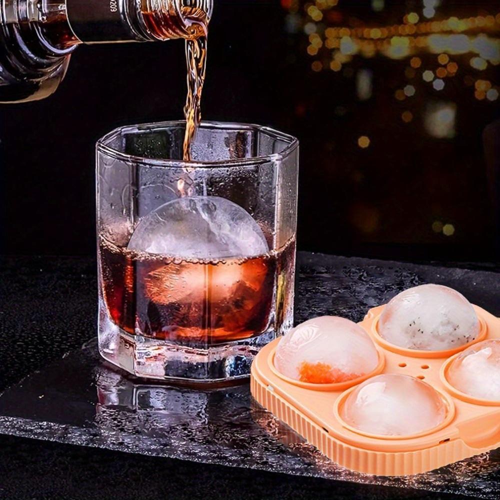 1/2Pcs Large Ice Cube Moulds, Round & Square Ice Ball Maker, Extra Large Ice Cubes Tray, Easy Release Silicone Ice Tray