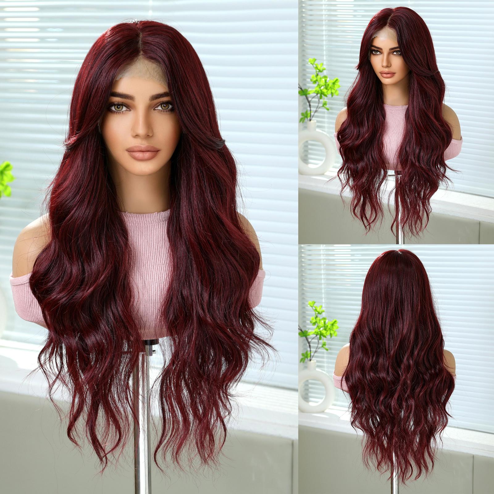 

LOUIS FERRE HD 13x6 кружевные парики синтетические длинные волнистые волосы светлые парики для ежедневного использования парик для вечеринок с челкой для женщин термостойкое волокно