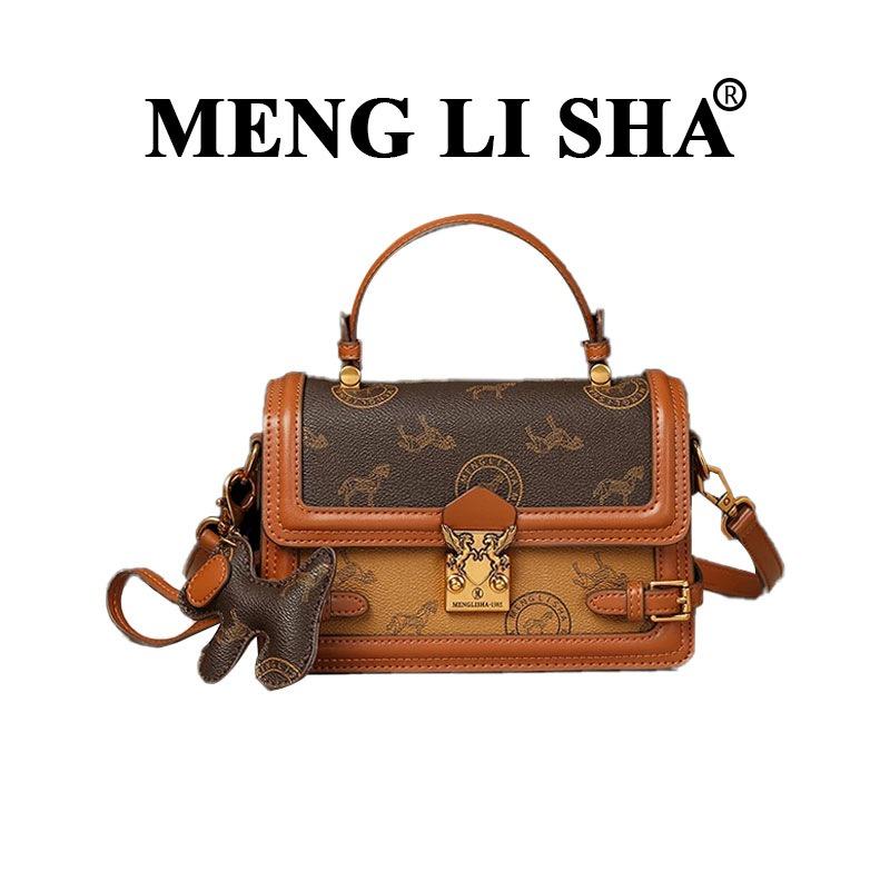 Niche Retro High-end Embroidery Shoulder Crossbody Small Square Bag Women's Commuting Trend Versatile Handbag