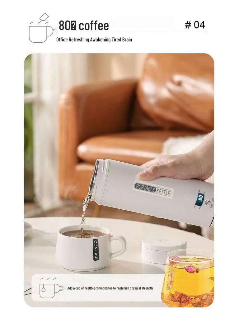 Compact Electric Water Cup for Dorms & Offices