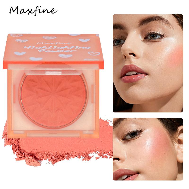 

MAXFINE Mood Honey High-gloss Румяна для макияжа, однотонная пудра, стойкая натуральная