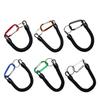Portable Carabiner Telescopic Spring Rope Anti-rust Anti-drop Buckle Tool (18cm Thick)