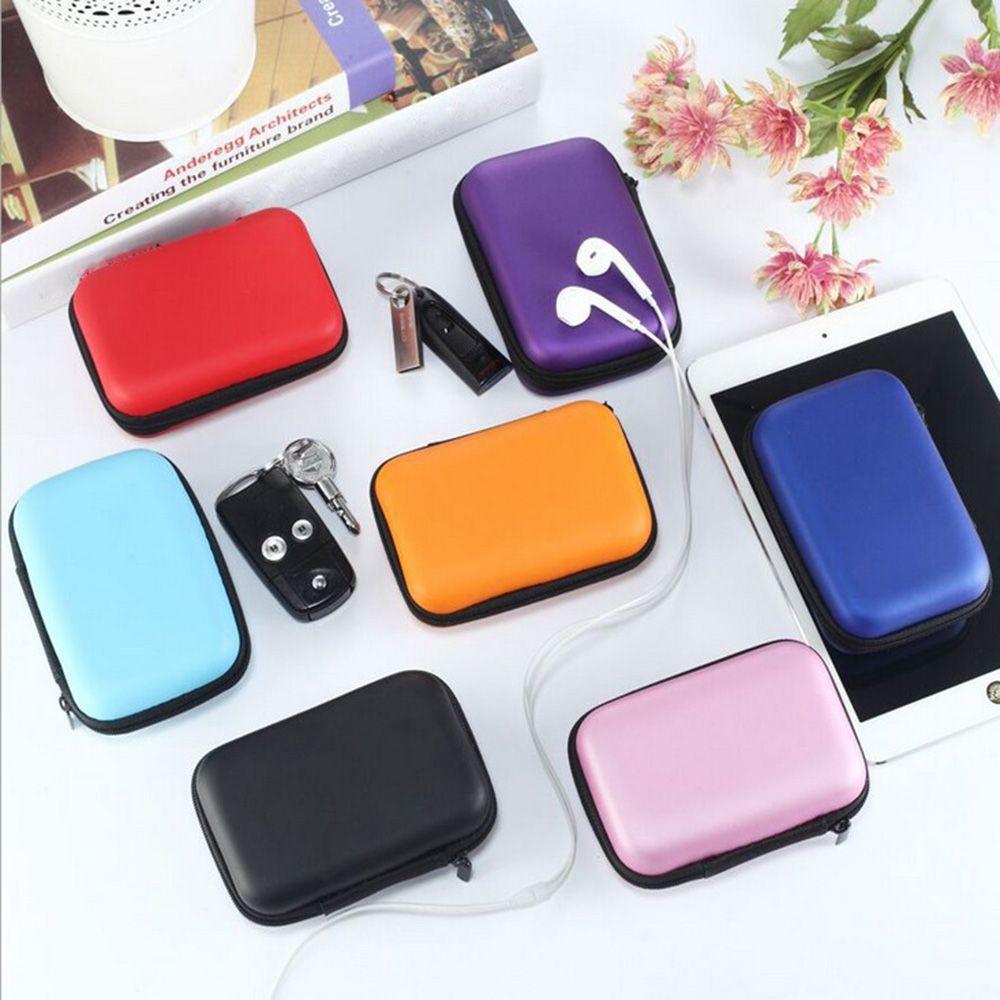 Women Carry Pouch Headset Headphone Bag Cable Accessories Portable Case Storage Box