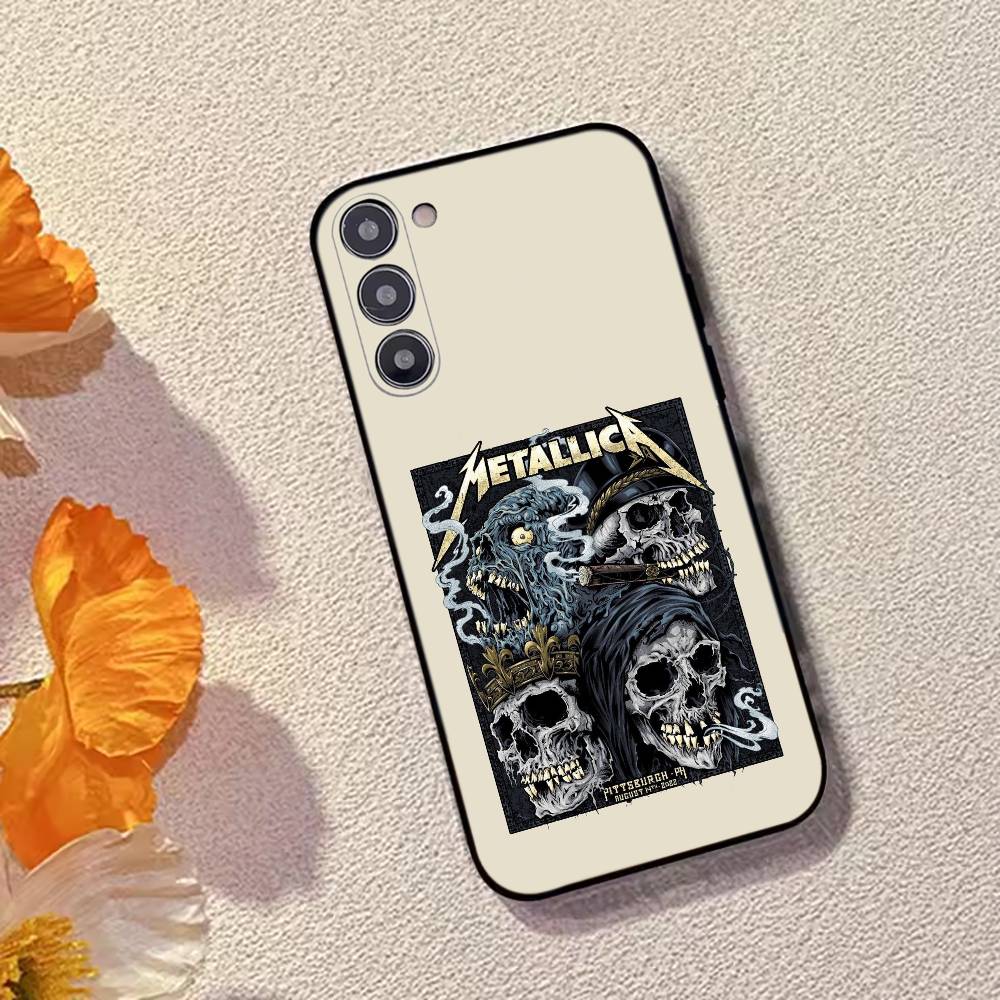 M-METALLICA Rock band Phone Case Black Silicone Soft For Samsung Galaxy A73,A72,A71,A70,A53,A52,A51