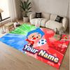 Custom Name Text Crystal Velvet Rug,El Payaso Plim Plim Soft Plush Decorative Non Slip Floor Carpet