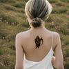 12pcs Temporary Tattoo Ghostly Figure Colorful Realism Wraith Gothic Warrior Waterproof Long-lasting Body Stickers For Adults