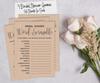 Inkdotpot Bachelorette Party Games Set Bundle Of 4(50 Sheets Each) W Miss To Mrs Gold Banner Kraft Rustic Fun Bridal Shower Games