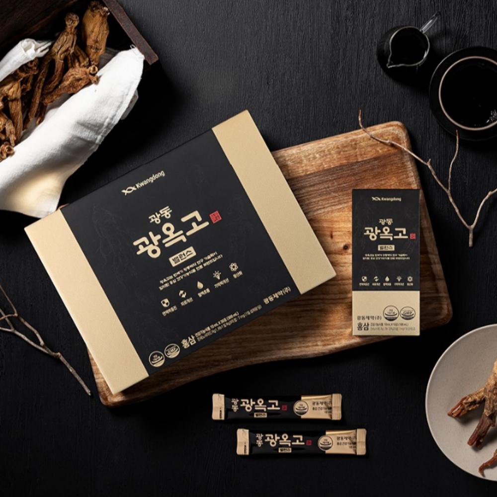 [Gift Set] Kwangdong Pharmaceutical Gwang-Ok-Go Balance Red Ginseng 300ml(10ml x 30 Pouches) + Exclusive Shopping Bag, 1 Set