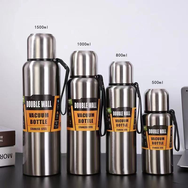 Kubek termiczny podróżny ze stali nierdzewnej 316 o dużej pojemności: Przenośna, Wysokiej klasy Sportowa Butelka na Wodę