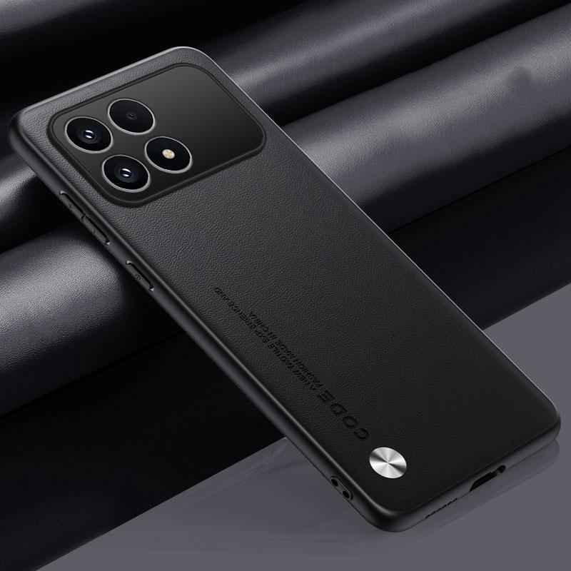 Luxury PU Leather Case For Xiaomi Poco F8 Pro Back Cover Matte Silicone Full Protection Phone Case For Redmi K90 5G PocoF8 Pro