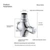 Price Hotel Use Water Saving Eco-Friendly Time Delay Wall-Mounted Foot Pedal Control Brass WC Flush Valve